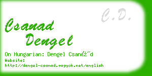 csanad dengel business card